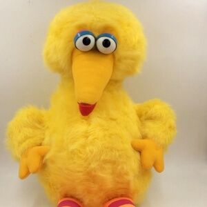 Vintage Big Bird Plush 30” Hasbro Softies Sesame Street 1985 Mint Clean Fluffy